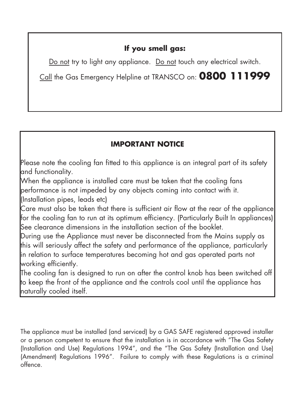 Glen Dimplex Home Appliances Ltd BI 90 G User Manual | Page 2 / 36