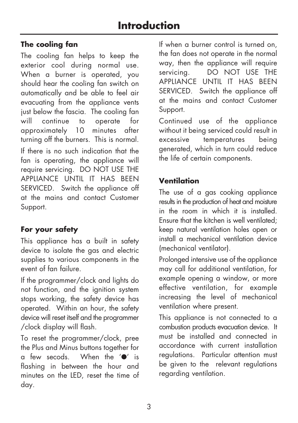 Introduction | Glen Dimplex Home Appliances Ltd BI 90 G User Manual | Page 5 / 36