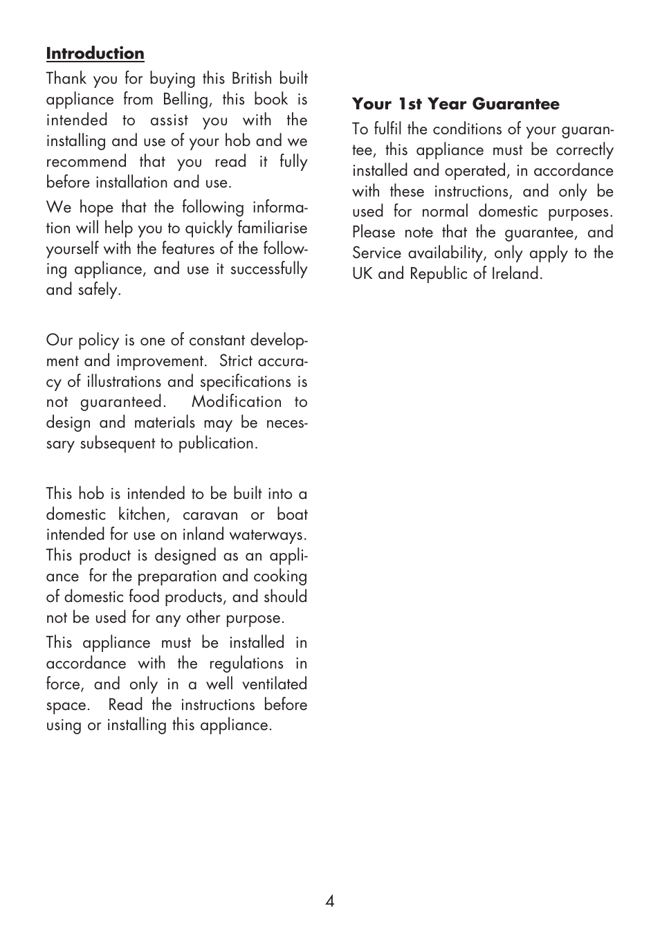 Glen Dimplex Home Appliances Ltd Front & Side Control Gass Hobs 70T User Manual | Page 4 / 22