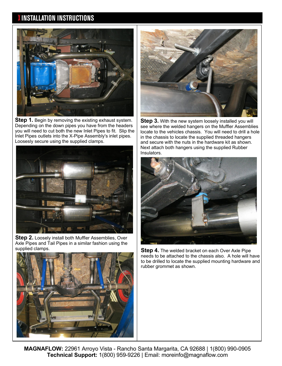 MagnaFlow FORD TRUCK F-100 Stainless Cat-Back System PERFORMANCE EXHAUST User Manual | Page 2 / 3