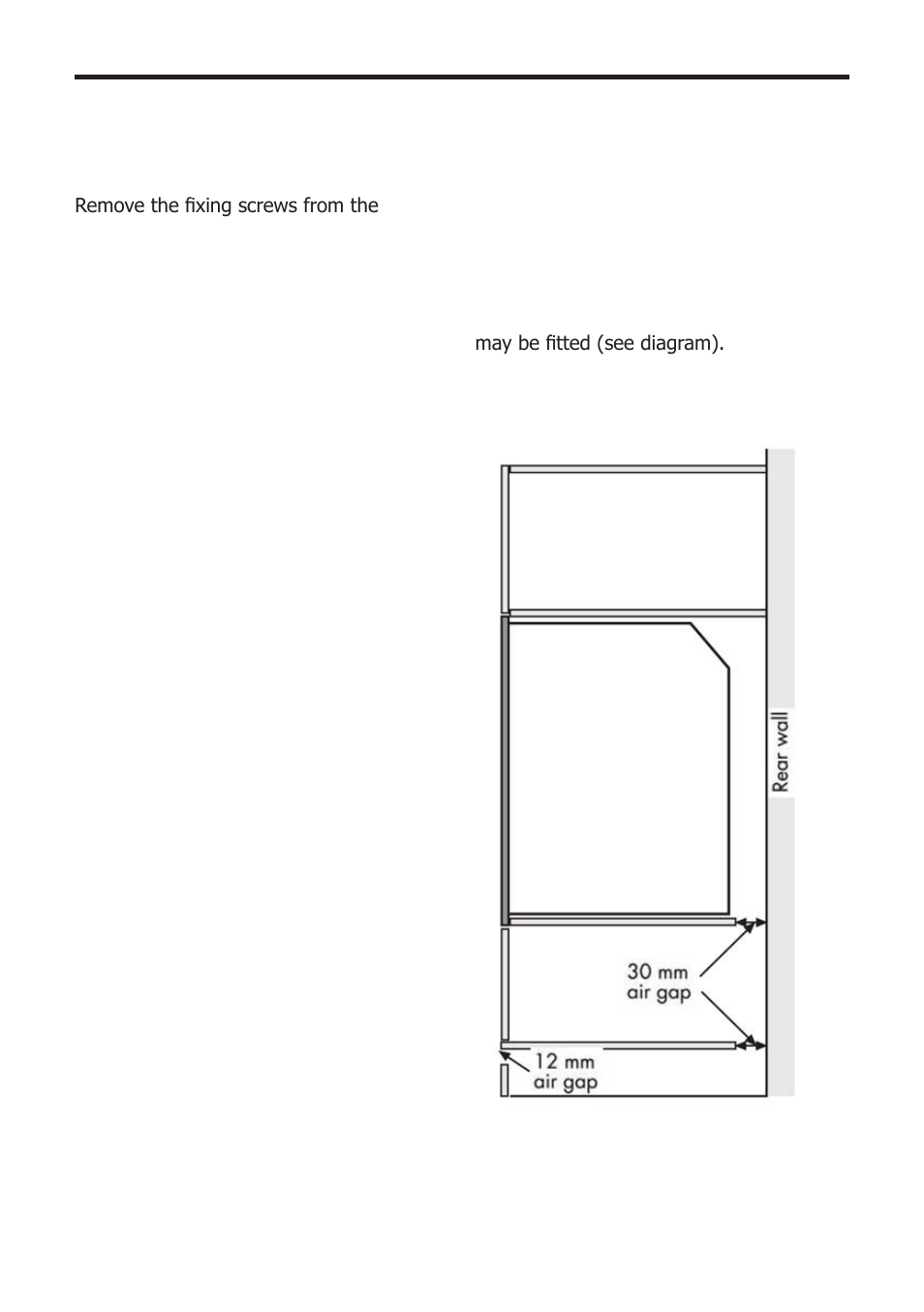 Installation - 90cm | Glen Dimplex Home Appliances Ltd Beiling Built-in Electric Microwave Oven 82757900 User Manual | Page 32 / 44