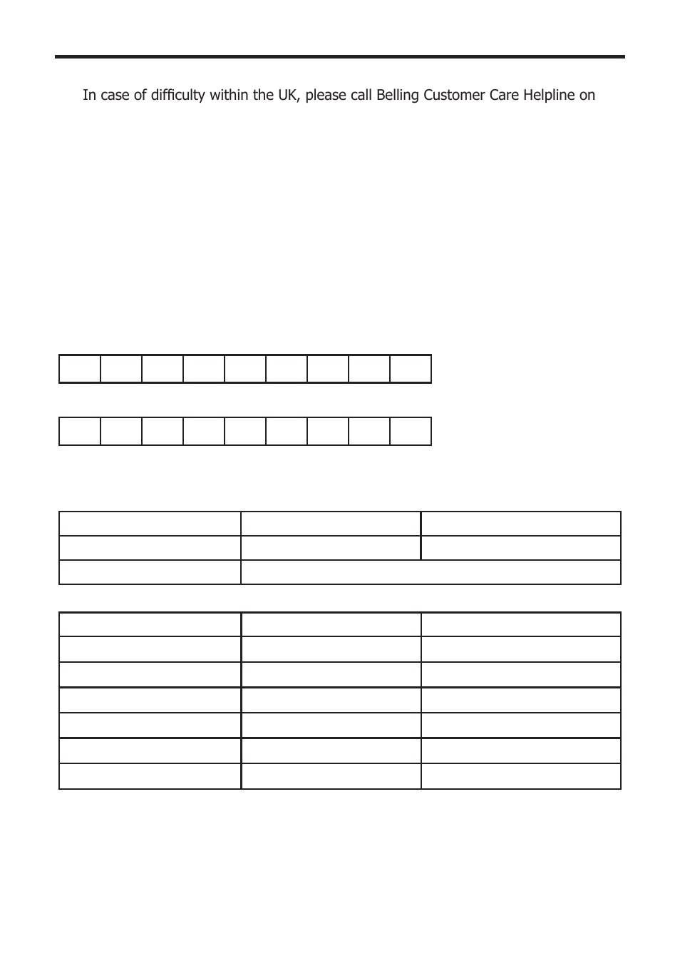 Customer care | Glen Dimplex Home Appliances Ltd Beiling Built-in Electric Microwave Oven 82757900 User Manual | Page 44 / 44