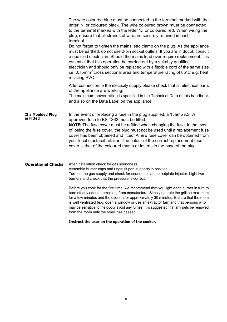 Glen Dimplex Home Appliances Ltd GT 756 User Manual | Page 8 / 24