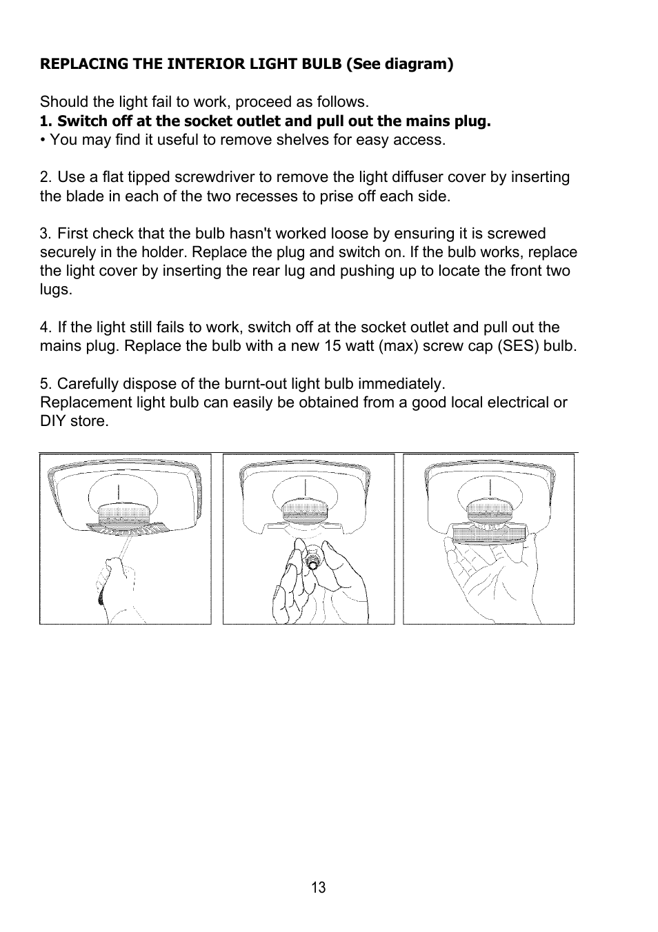 Glen Dimplex Home Appliances Ltd BE815 User Manual | Page 15 / 28