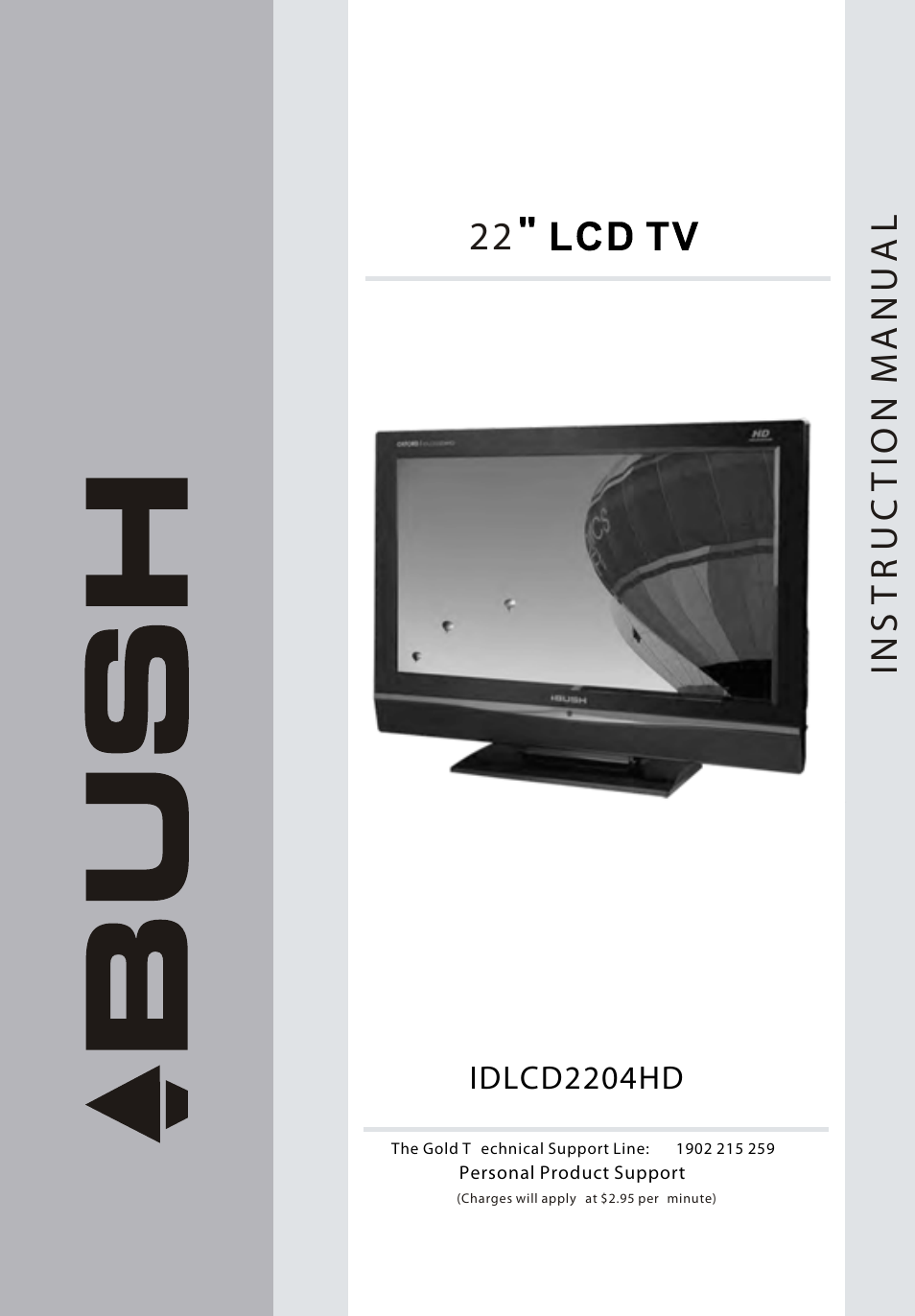 BUSH 22" LCD TV IDLCD2204HD User Manual | 25 pages