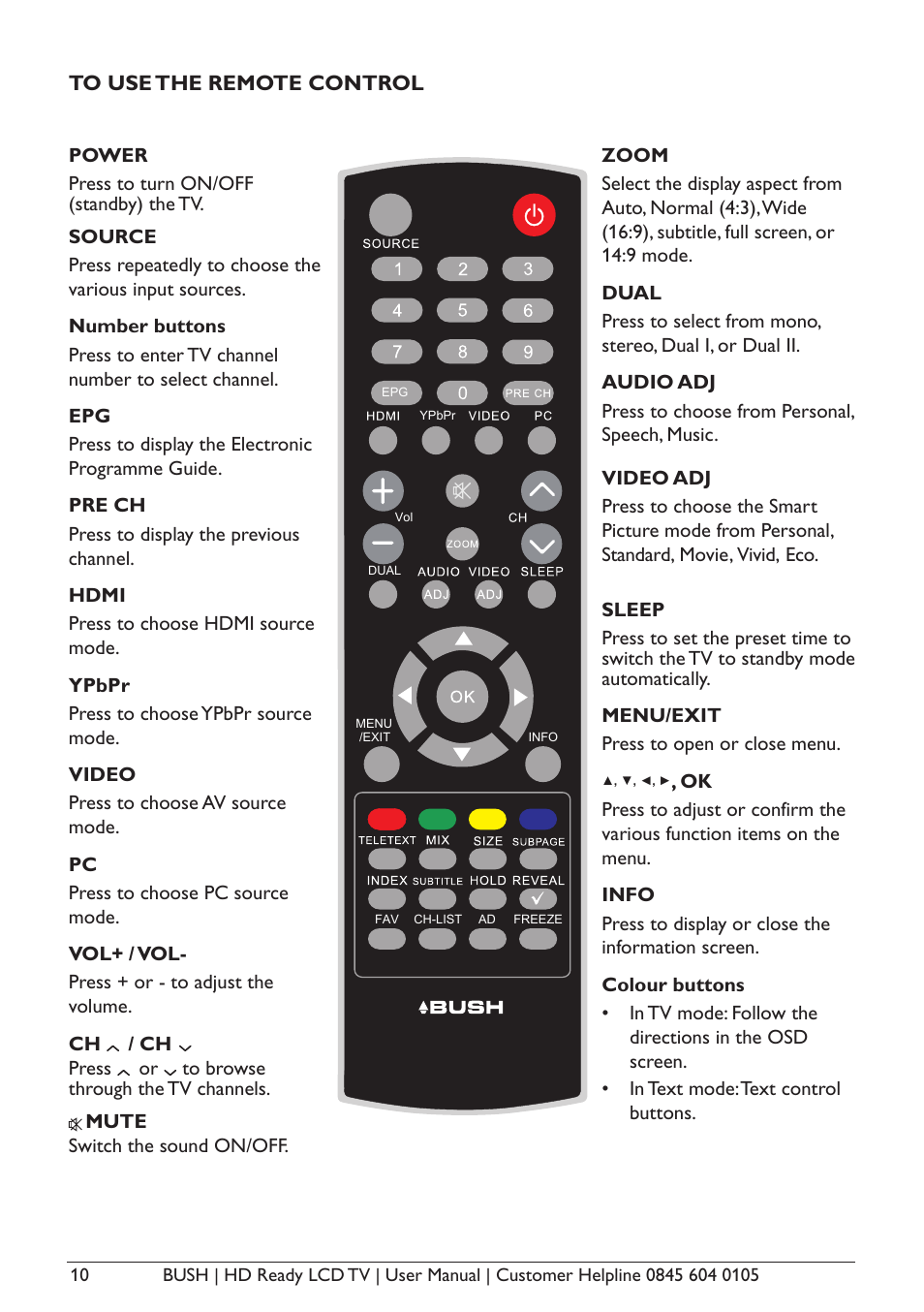 BUSH A632N User Manual | Page 12 / 40