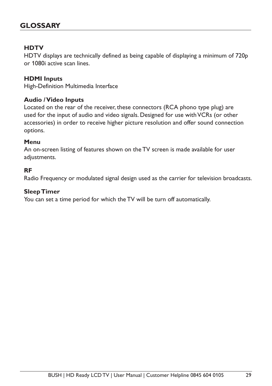 BUSH A632N User Manual | Page 31 / 40