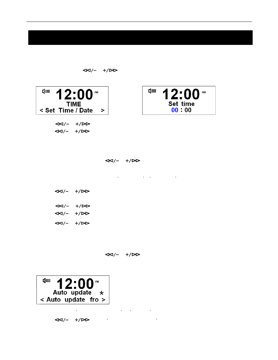 System setup | BUSH DAB + ALARM CLOCK RADIO BCR31DAB User Manual | Page 15 / 22
