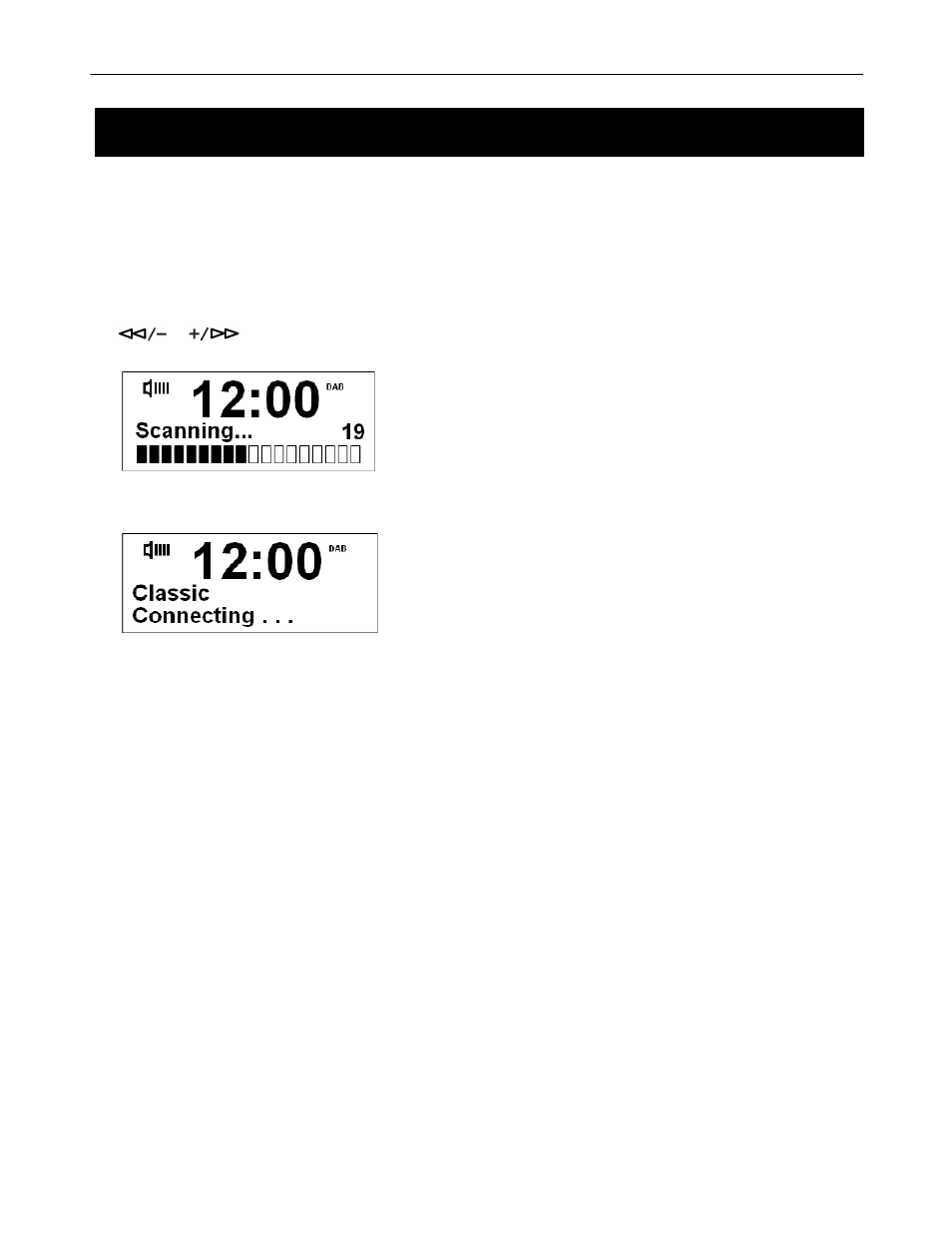 Getting started | BUSH DAB + ALARM CLOCK RADIO BCR31DAB User Manual | Page 7 / 22