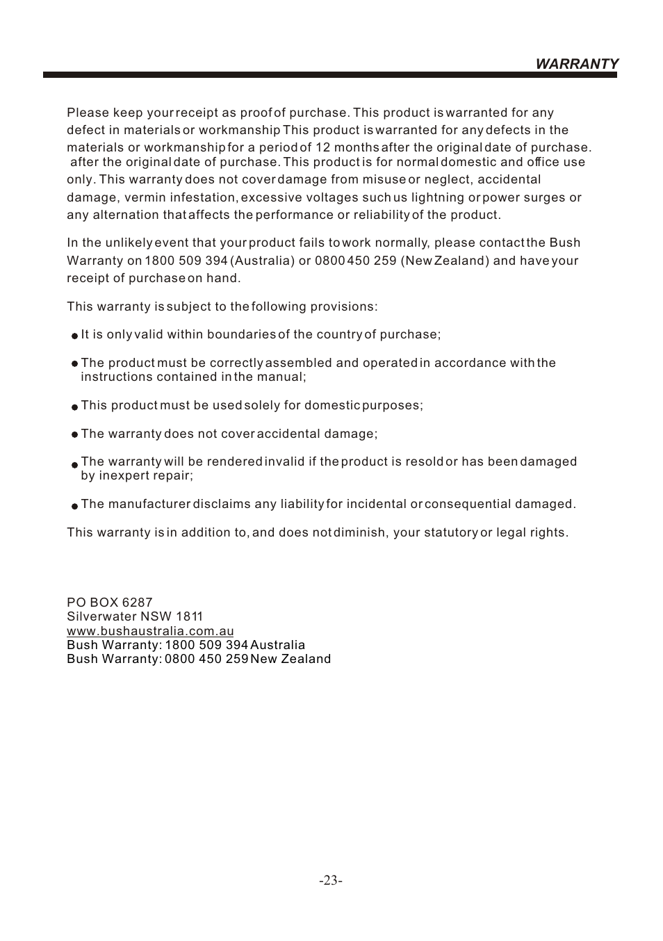 Т³гж 24 | BUSH LED LCD TV IDLED2201 User Manual | Page 24 / 25