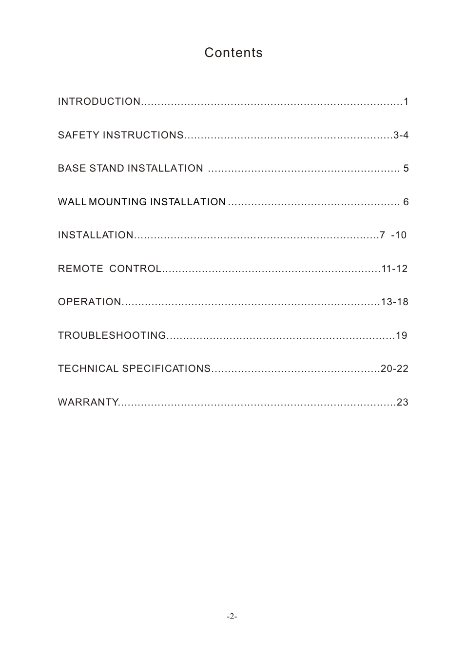 BUSH LED LCD TV IDLED2201 User Manual | Page 3 / 25