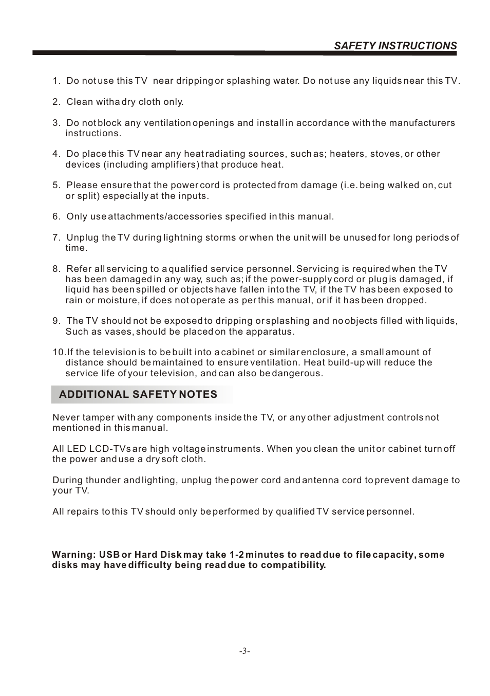 Т³гж 4 | BUSH LED LCD TV IDLED2201 User Manual | Page 4 / 25