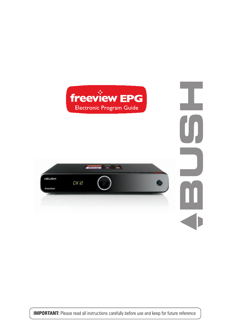 BUSH High Definition Digital Video Recorder BVR501FV User Manual | 33 pages