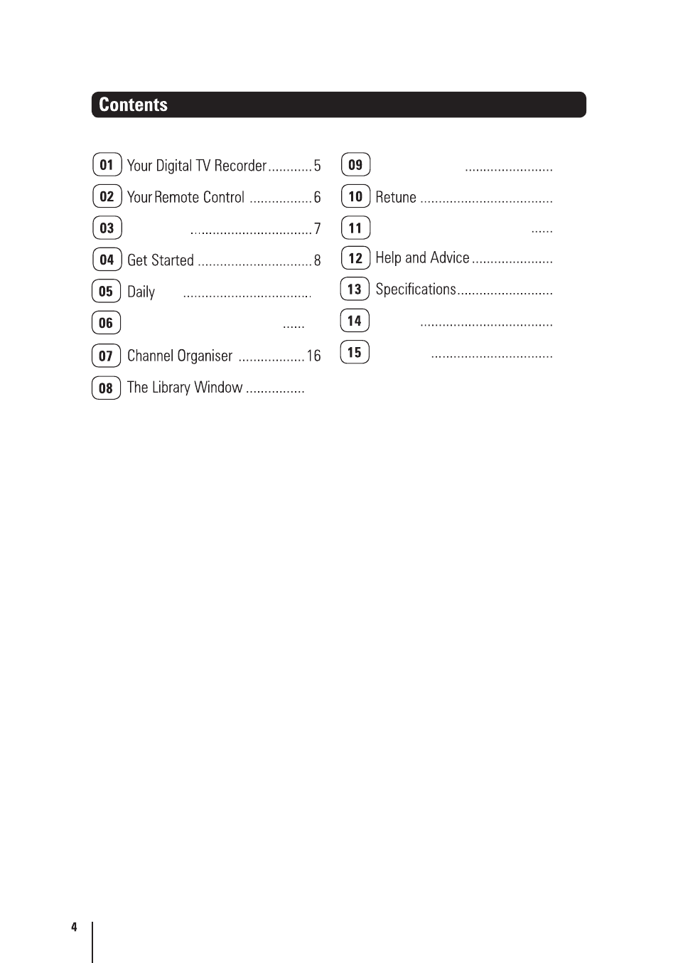 BUSH High Definition Digital Video Recorder BVR501FV User Manual | Page 5 / 33