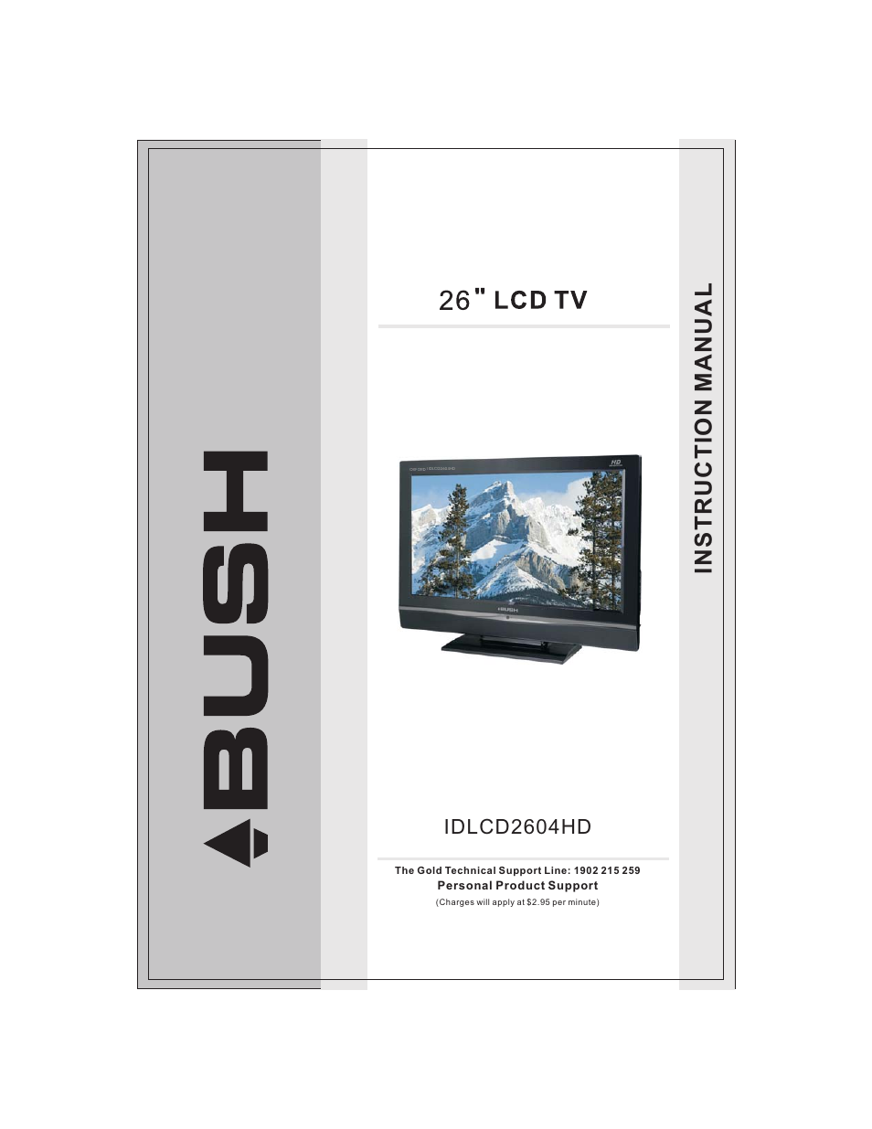 BUSH 26" LCD TV IDLCD2604HD User Manual | 24 pages