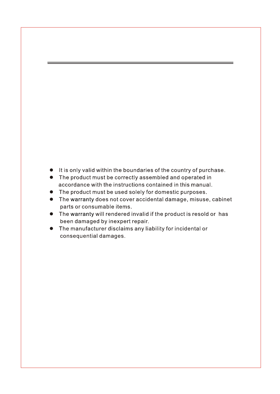 Т³гж 22, Warranty | BUSH Standard Definition DigtialSet Top Box DFTA2 User Manual | Page 22 / 23