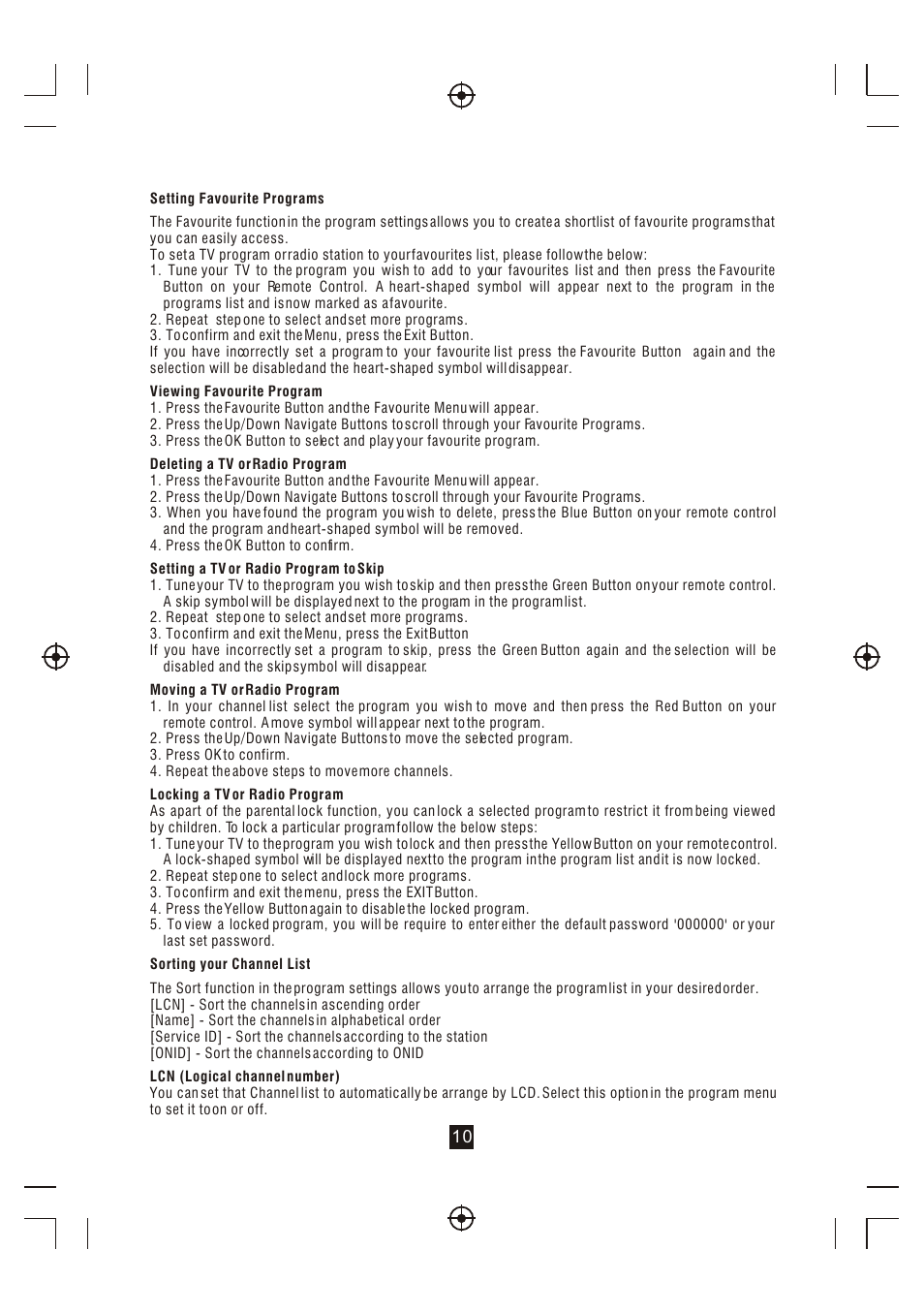 Т³гж 11 | BUSH High Definition Digital Set Top Box DFTA16HD User Manual | Page 11 / 19