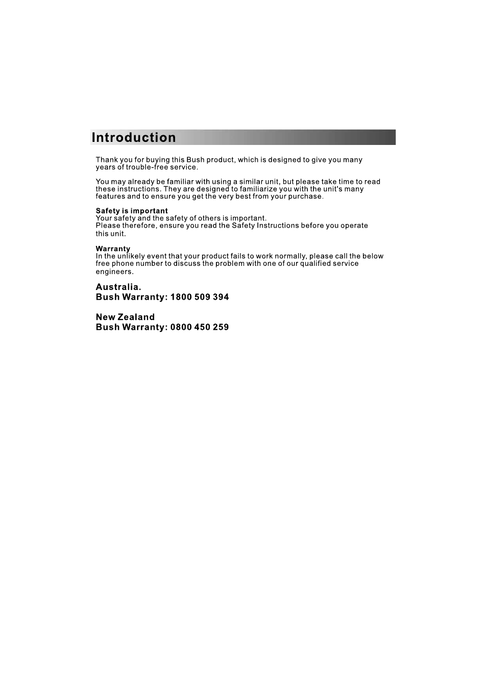 BUSH DPF801 User Manual | Page 2 / 26