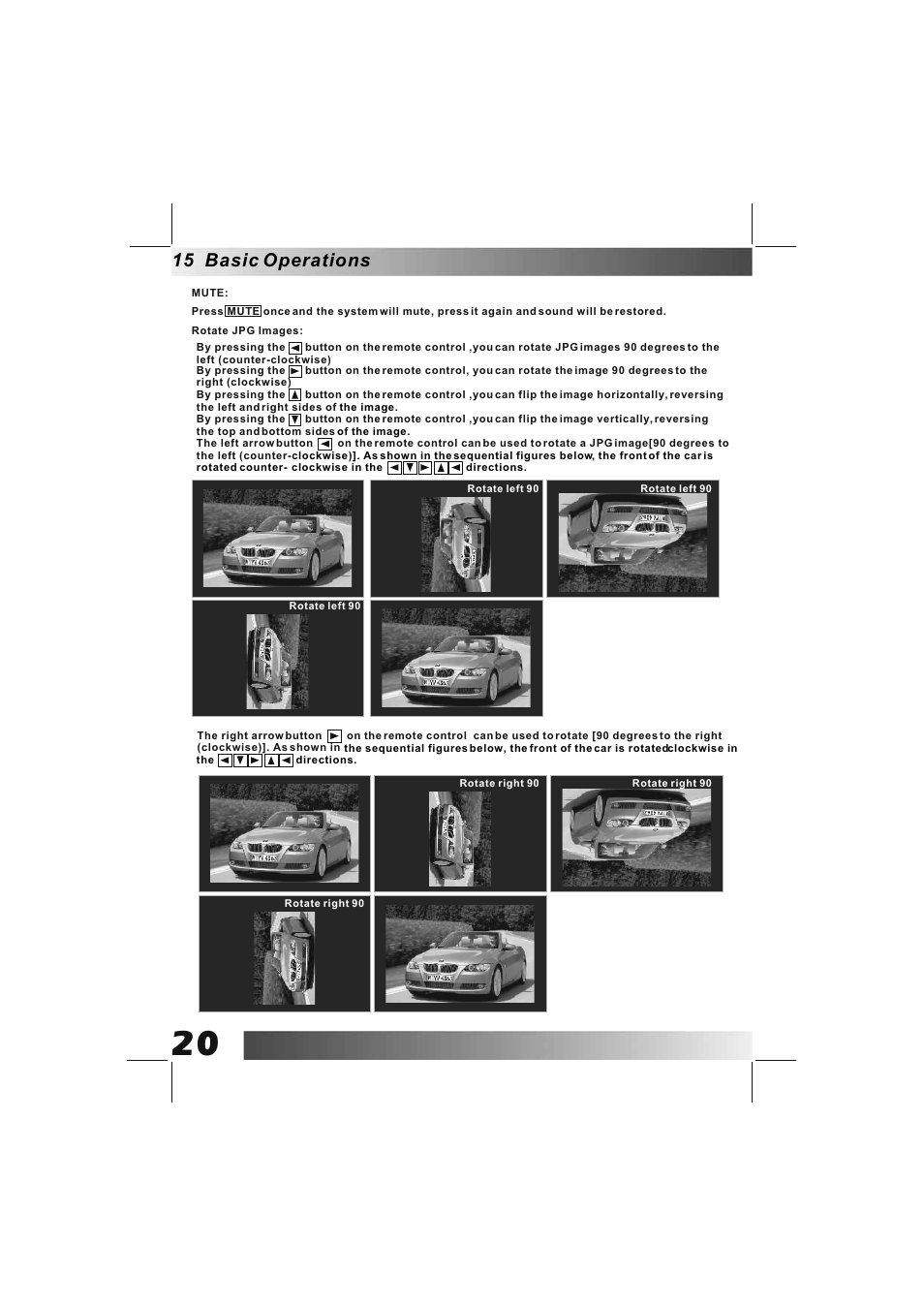 15 basic operations | BUSH DPF801 User Manual | Page 23 / 26