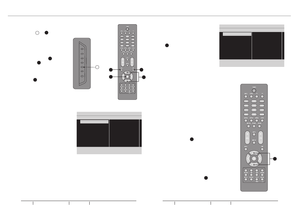 Menu operation | BUSH Q41T2201672 1B User Manual | Page 13 / 23
