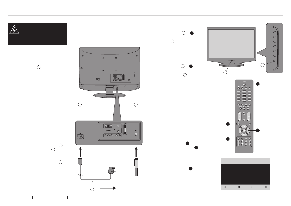 Tuning menu options antenna connection | BUSH Q41T2201672 1B User Manual | Page 7 / 23