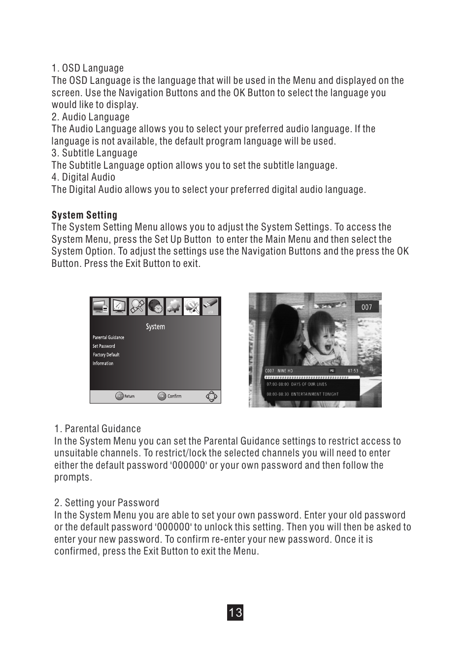 页 19 | BUSH DVD Player With Integrated High Definition Digital Set Top Box DFTA49DVD User Manual | Page 19 / 32