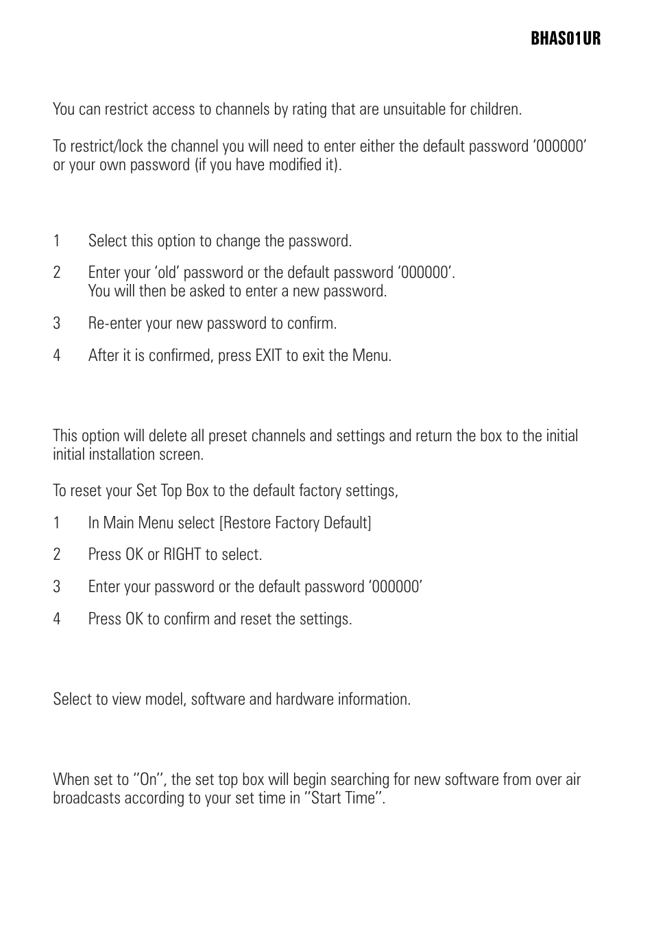 BUSH BHAS01UR User Manual | Page 27 / 40