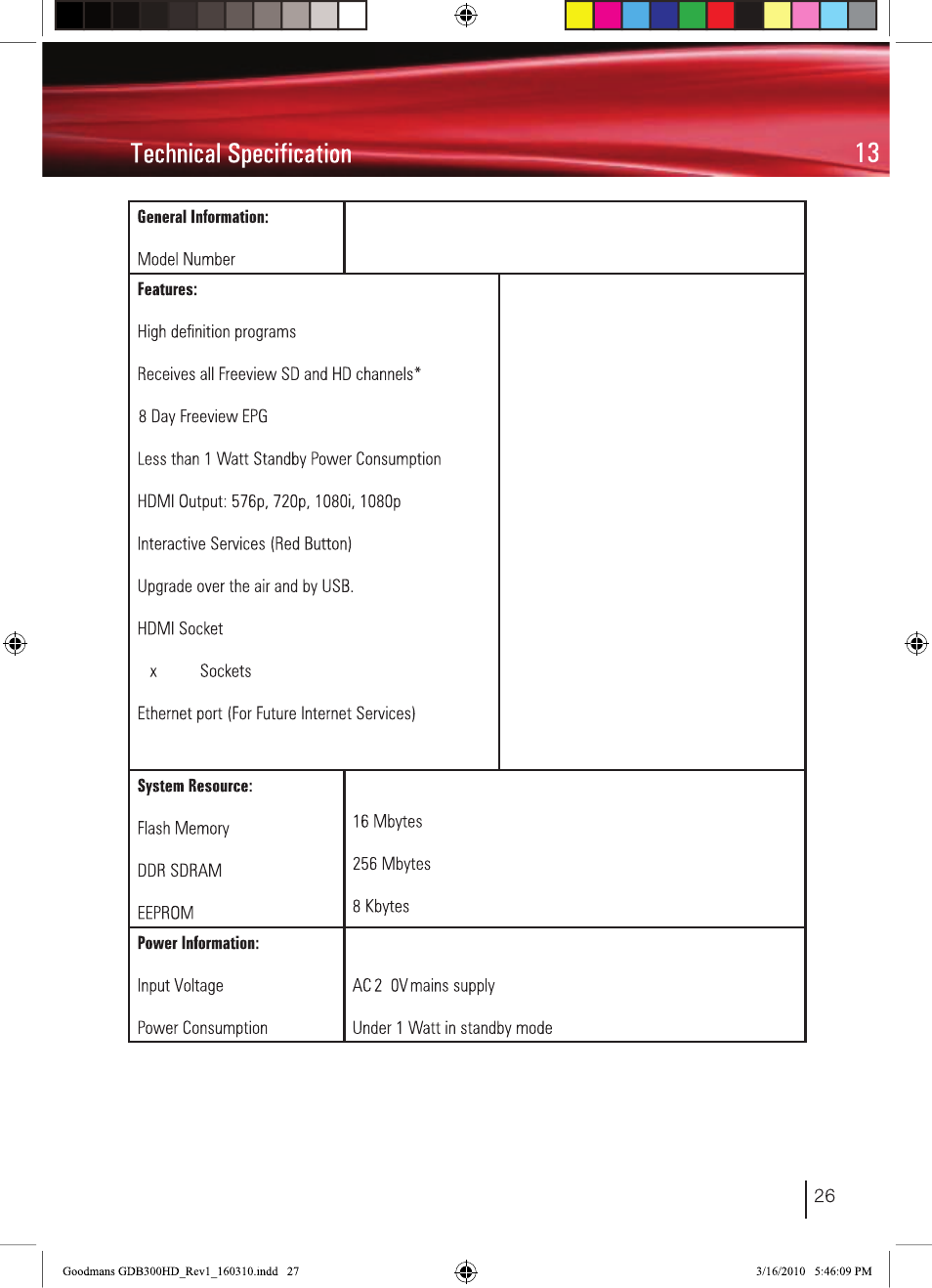 BUSH Freeview High Definition Digital Set Top Box DFTA50FVE User Manual | Page 28 / 30