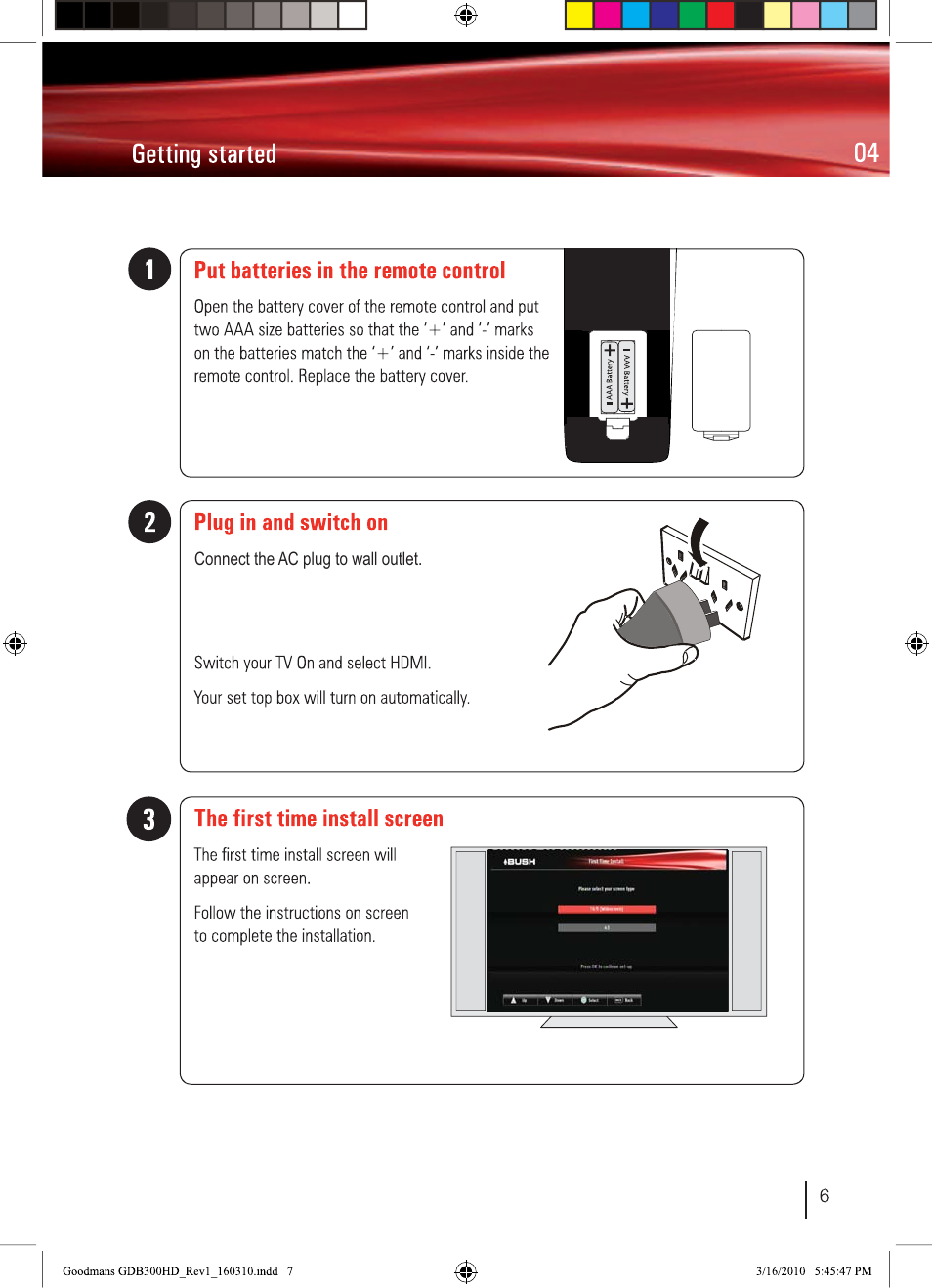 BUSH Freeview High Definition Digital Set Top Box DFTA50FVE User Manual | Page 8 / 30
