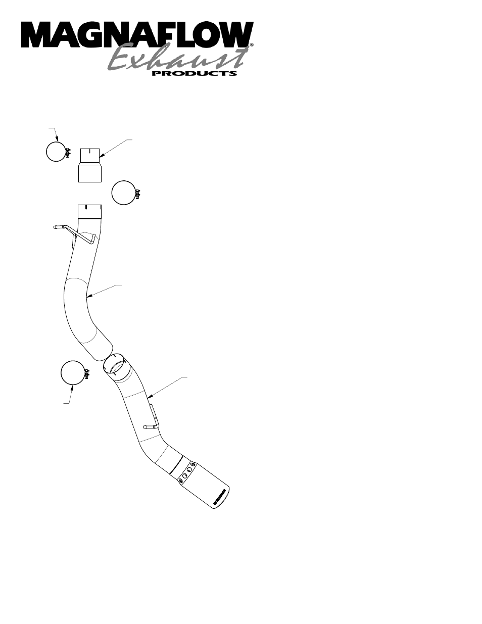 MagnaFlow GMC DIESEL DURAMAX, 5in. SYSTEM Pro Series Diesel PERFORMANCE EXHAUST User Manual | 1 page