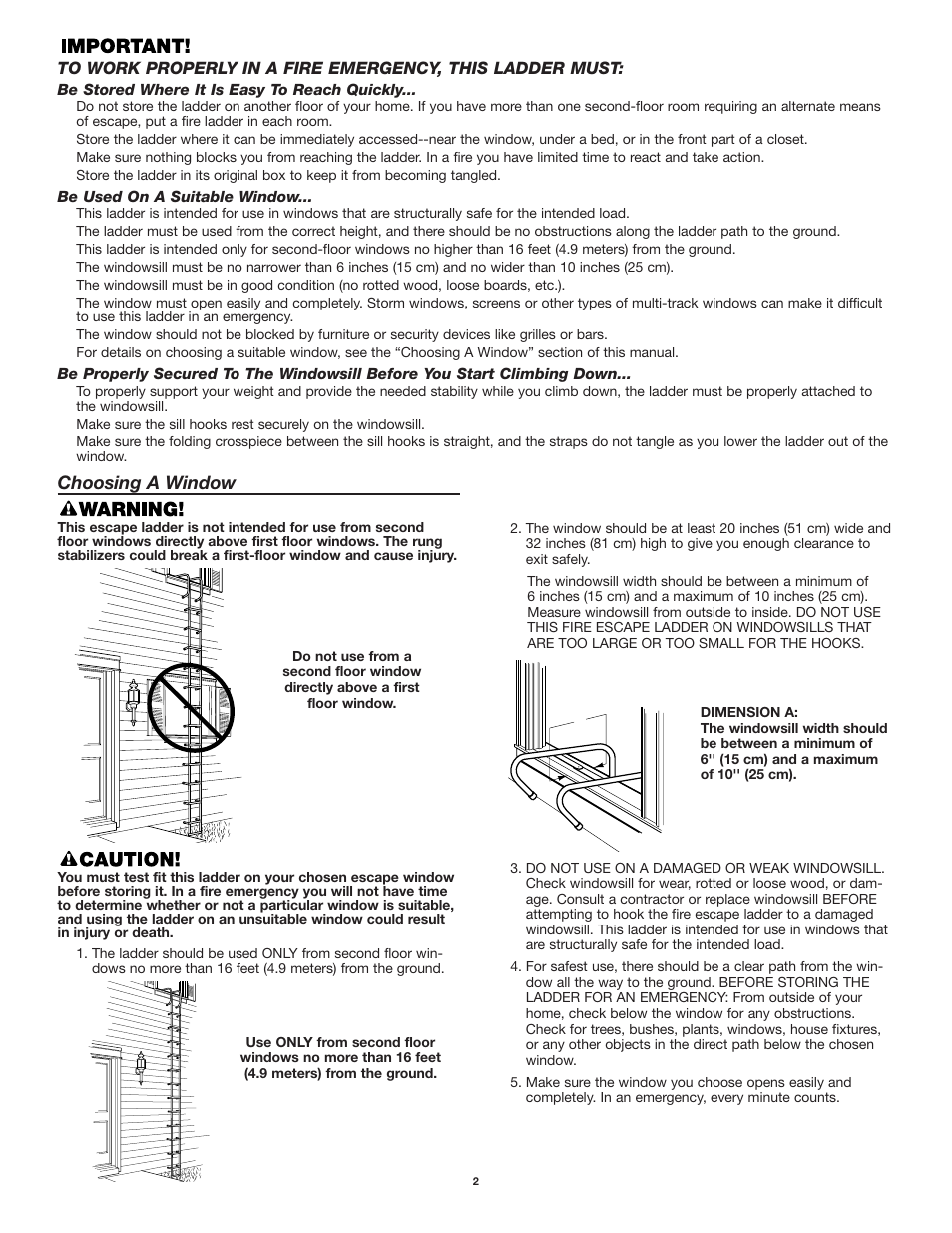 Choosing a window | BRK electronic EL52 User Manual | Page 2 / 4