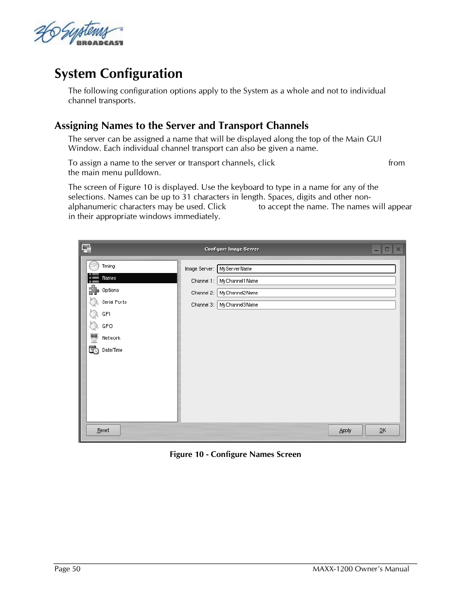 System configuration | 360 Systems 1200HD-EX User Manual | Page 51 / 148