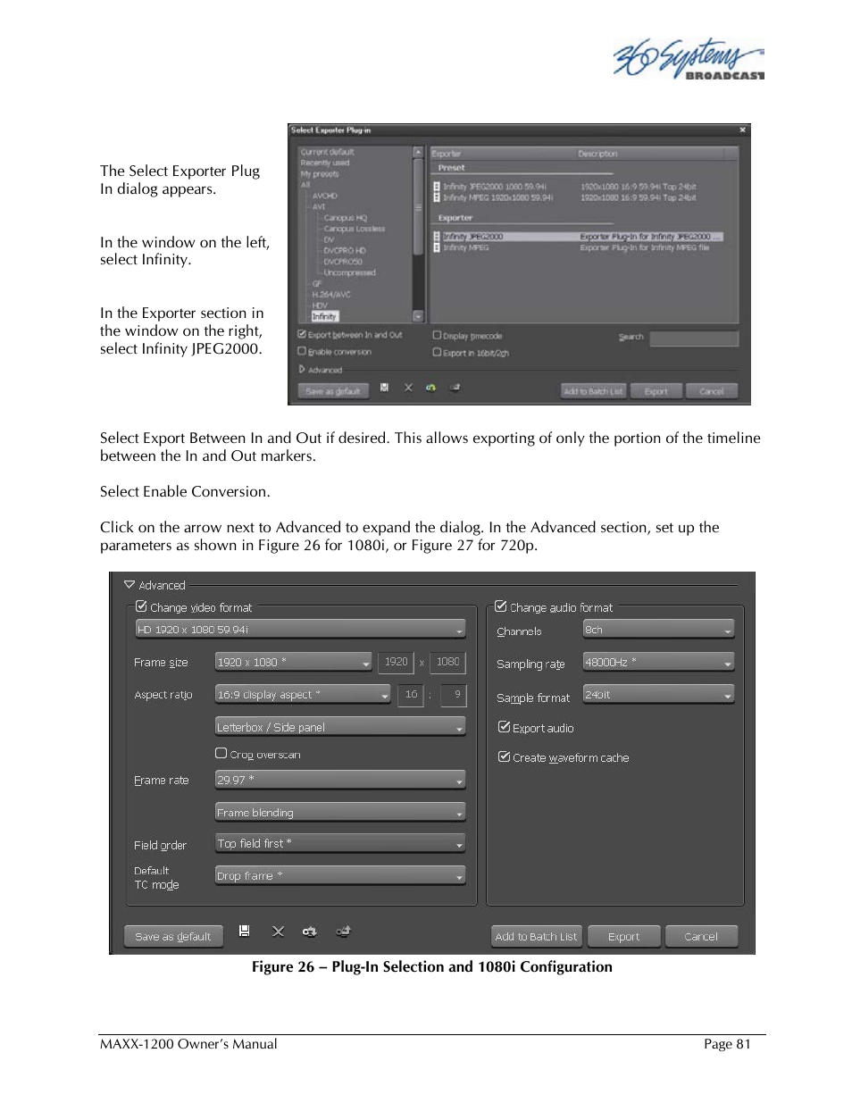 360 Systems 1200HD-EX User Manual | Page 82 / 148