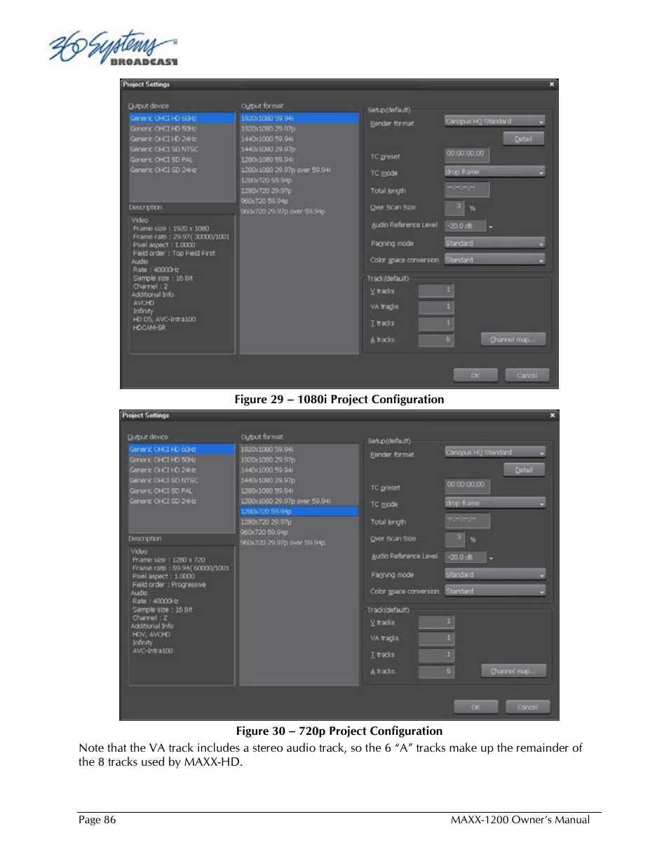 360 Systems 1200HD-EX User Manual | Page 87 / 148