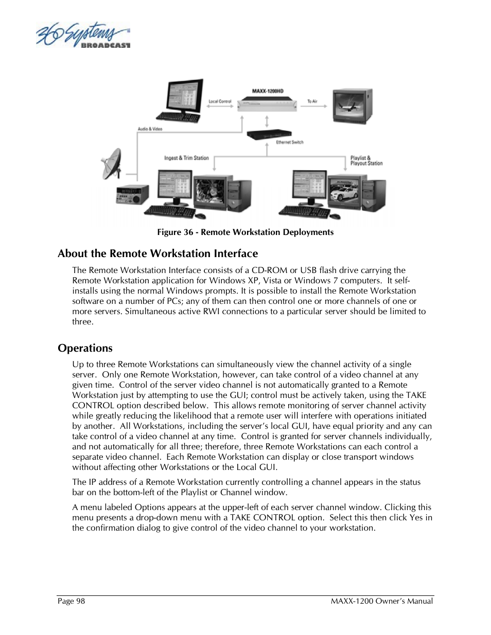 360 Systems 1200HD-EX User Manual | Page 99 / 148