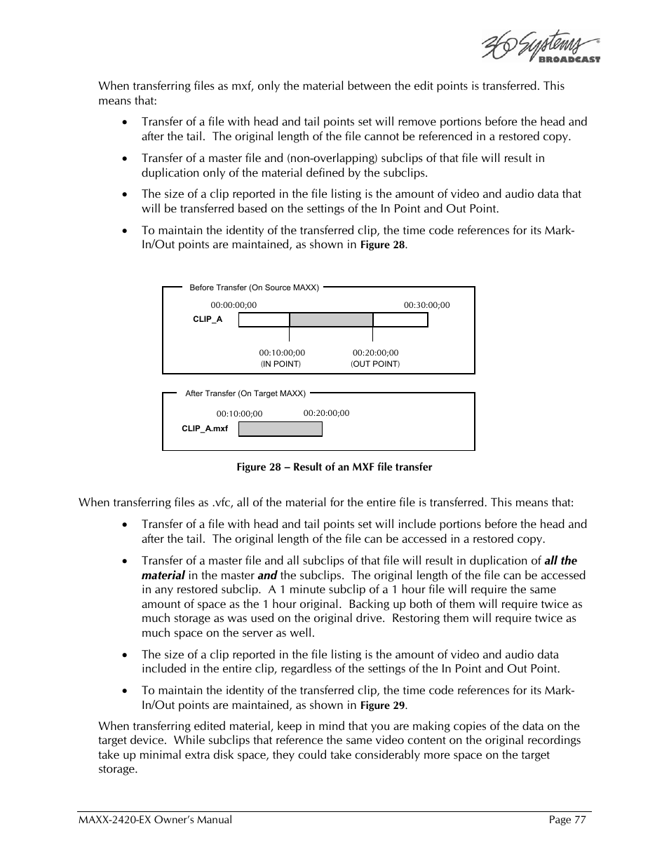 360 Systems MAXX-2420EX User Manual | Page 77 / 148