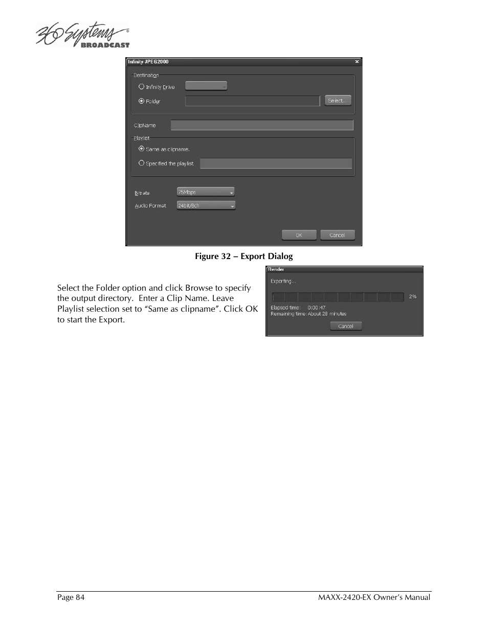 360 Systems MAXX-2420EX User Manual | Page 84 / 148