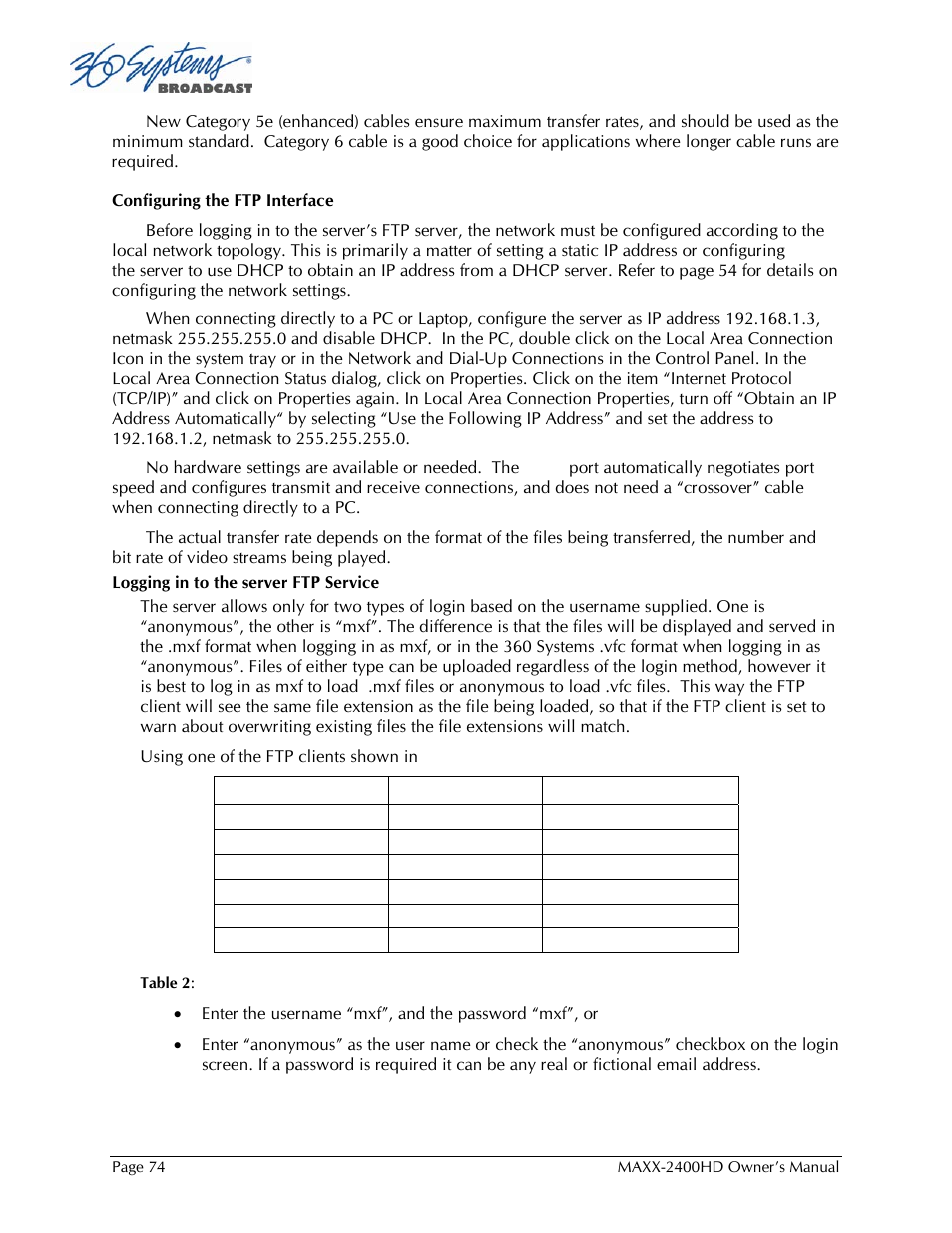 360 Systems MAXX2400HD User Manual | Page 75 / 148