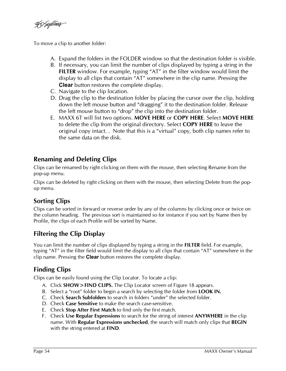 360 Systems MAXX-1000SD User Manual | Page 54 / 143
