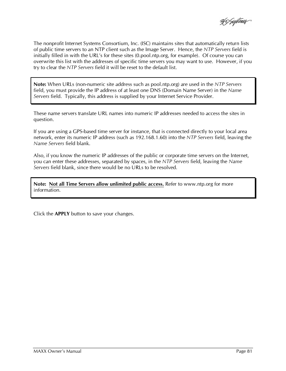 360 Systems MAXX-1000SD User Manual | Page 81 / 143