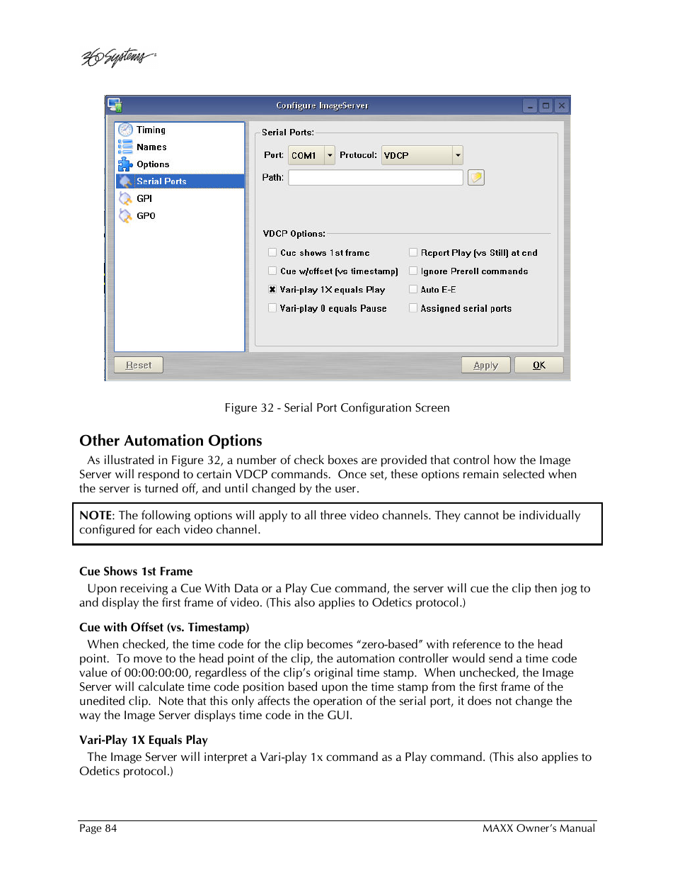 Other automation options | 360 Systems MAXX-1000SD User Manual | Page 84 / 143