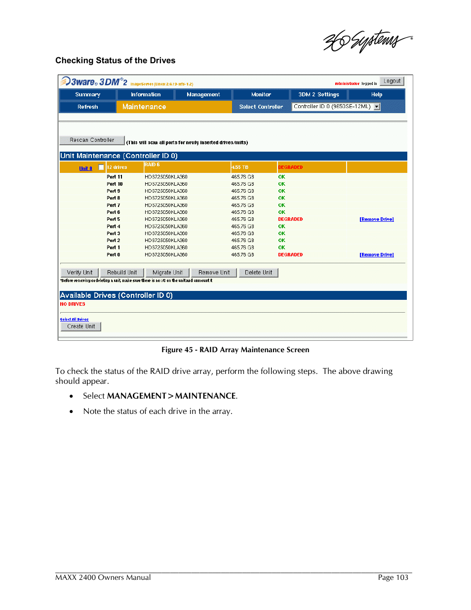 360 Systems MAXX-2400SD User Manual | Page 103 / 146