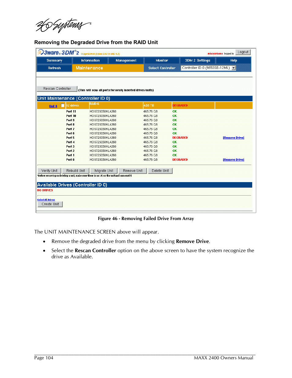 360 Systems MAXX-2400SD User Manual | Page 104 / 146