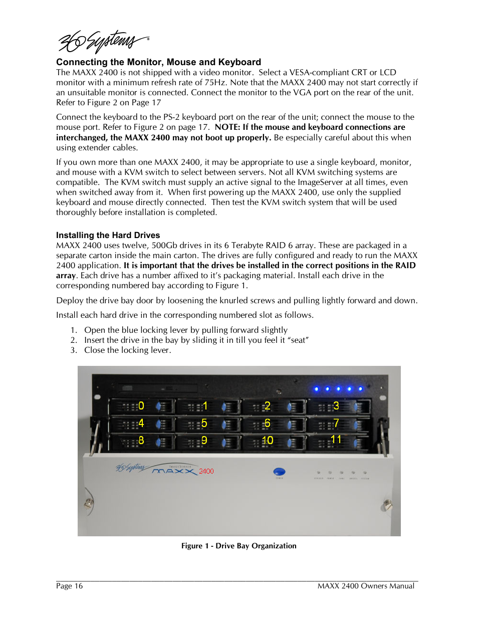 360 Systems MAXX-2400SD User Manual | Page 16 / 146