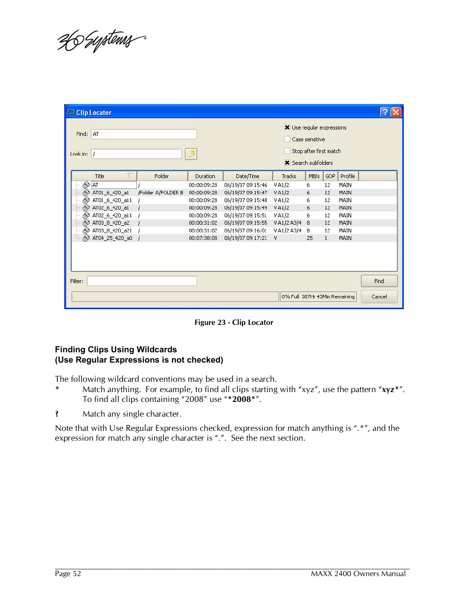 360 Systems MAXX-2400SD User Manual | Page 52 / 146
