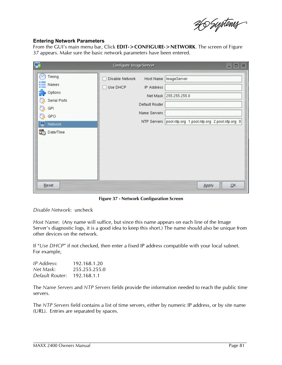 360 Systems MAXX-2400SD User Manual | Page 81 / 146