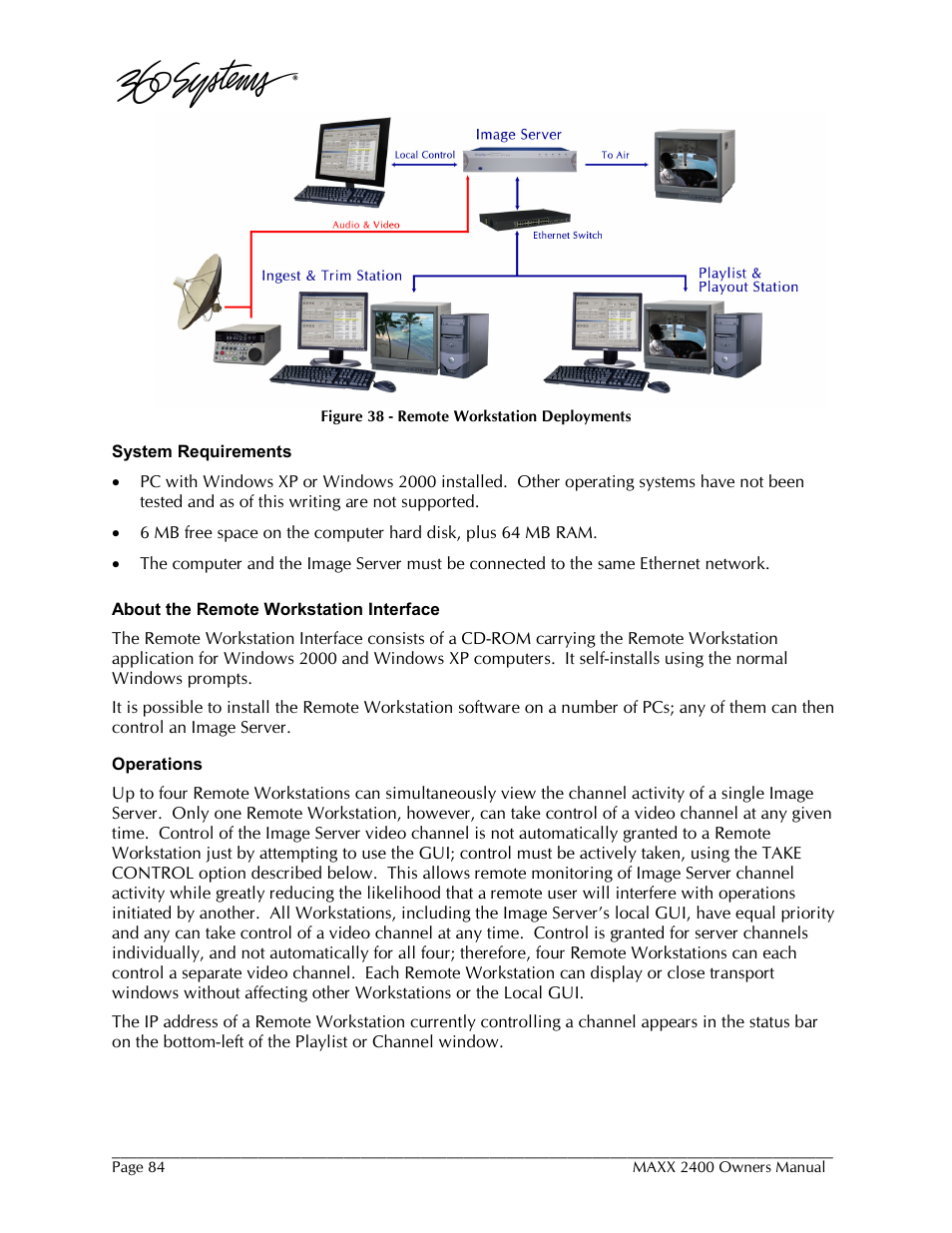 360 Systems MAXX-2400SD User Manual | Page 84 / 146