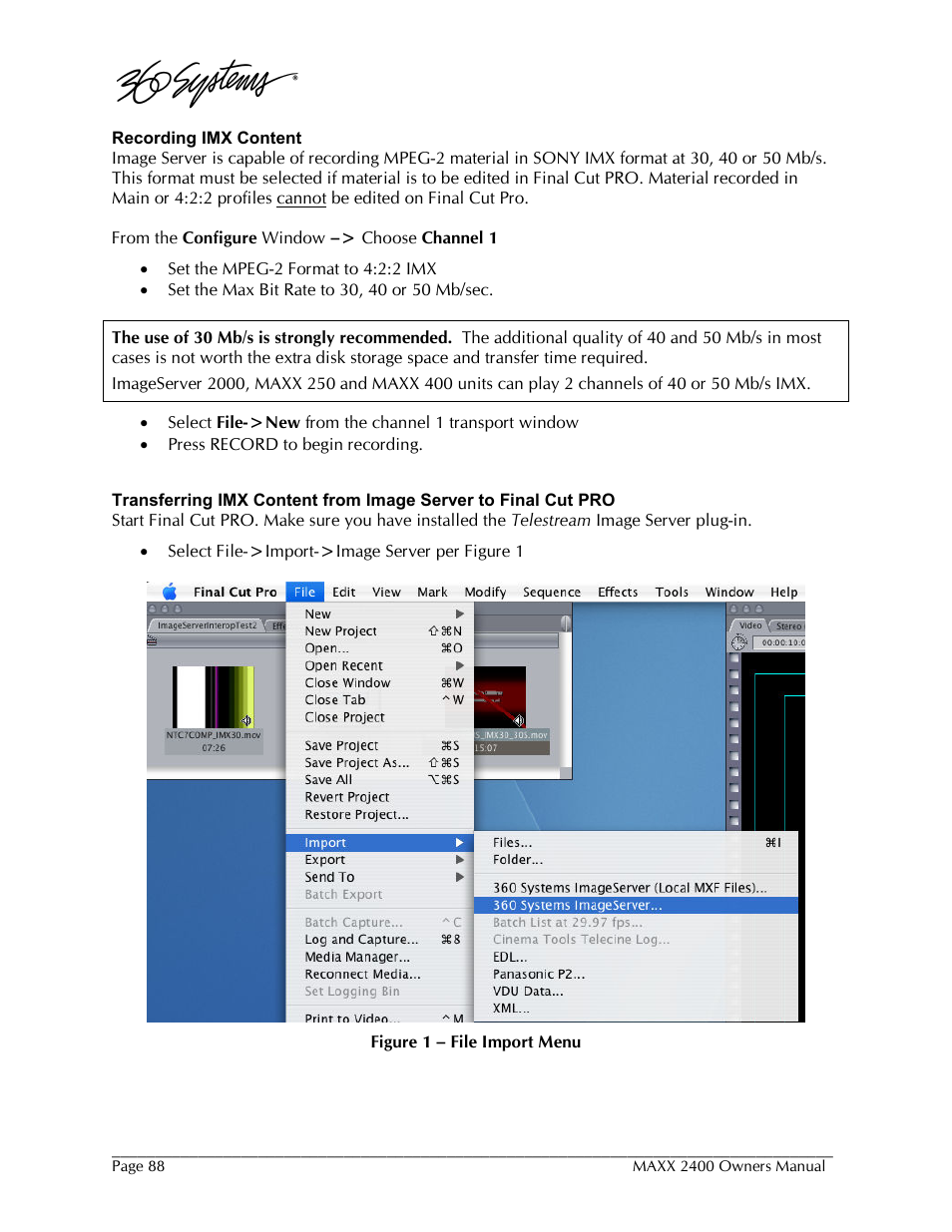 360 Systems MAXX-2400SD User Manual | Page 88 / 146
