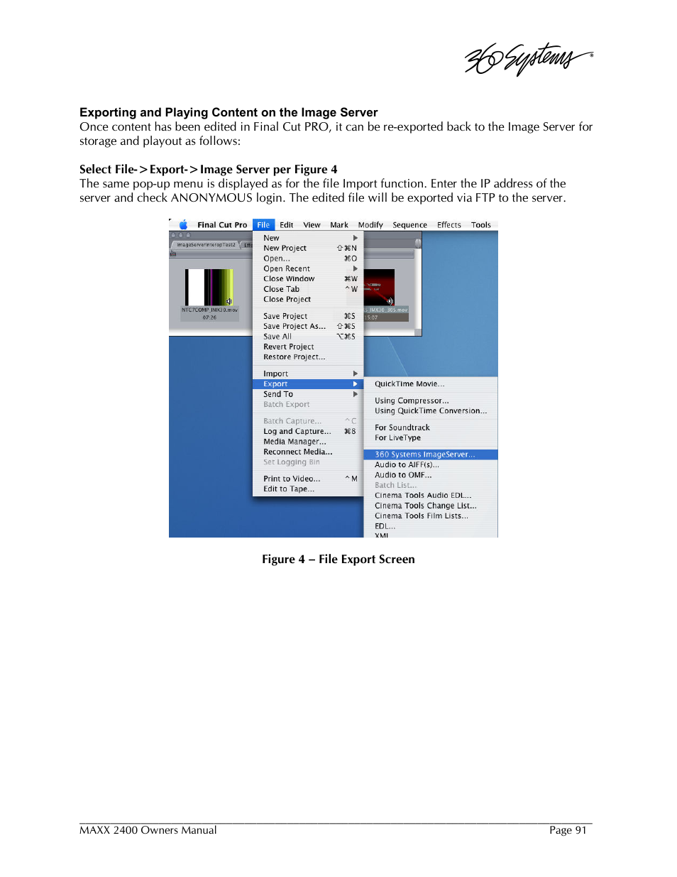 360 Systems MAXX-2400SD User Manual | Page 91 / 146