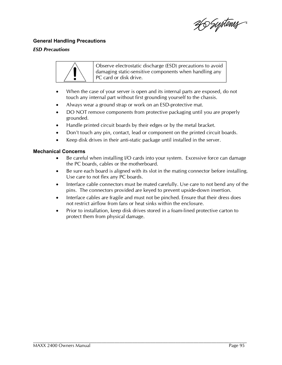 360 Systems MAXX-2400SD User Manual | Page 95 / 146